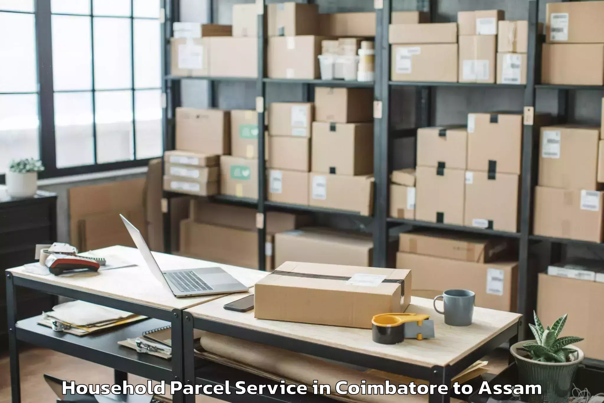 Book Your Coimbatore to Lumding Household Parcel Today